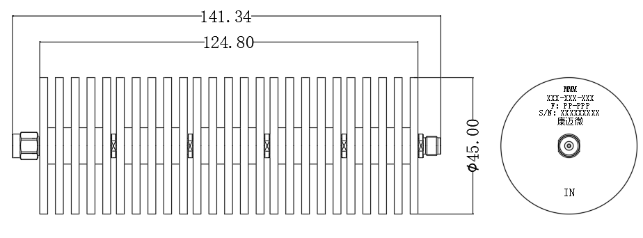 DA8-3050-0-40G-9133 Attenuator