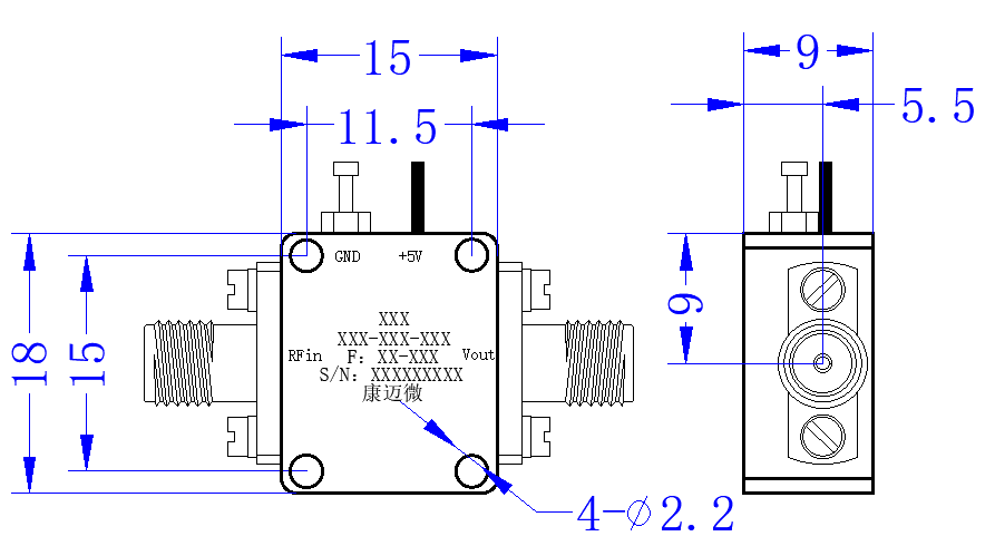 DD8-0.5-20G-2958 Detector