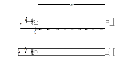 DCBSF4-C5725-5850-826 Notch filter