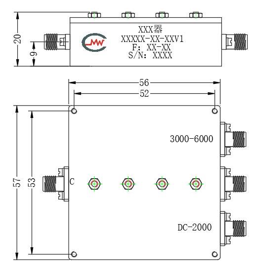 ZCB15-3ML2000-6000-448 Diplexer