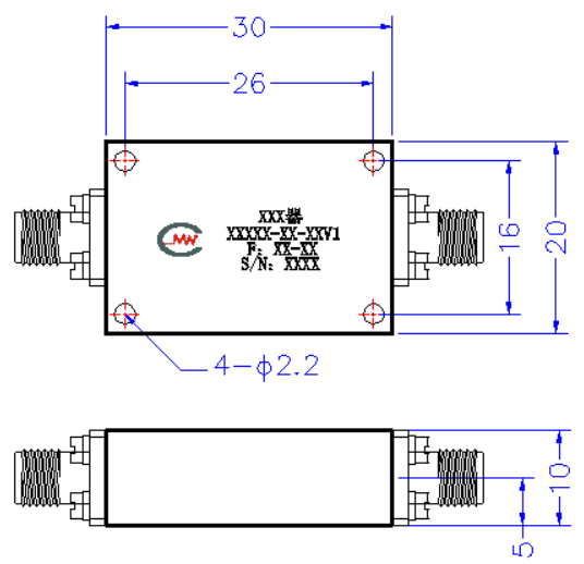 ZLPF1-M0-5.6G-389 滤波器