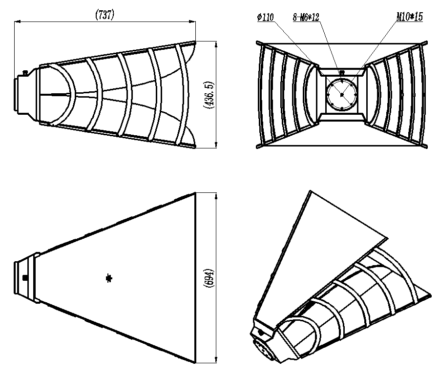ZLB7-300-3000-1804 Horn Antenna