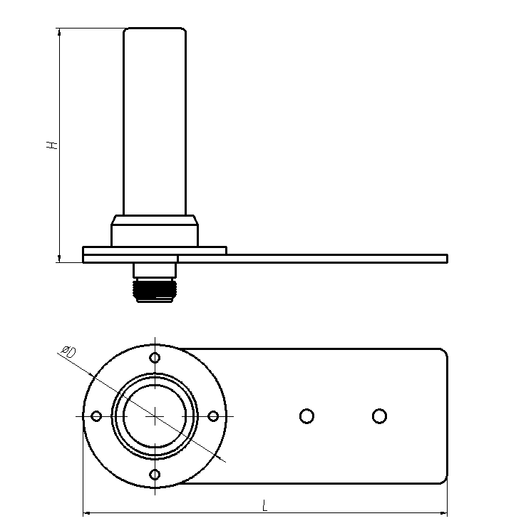 ZDJ7-3550-3700-690 单极子天线