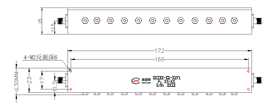 ZBF6-C2550-800-3249 Band pass filter