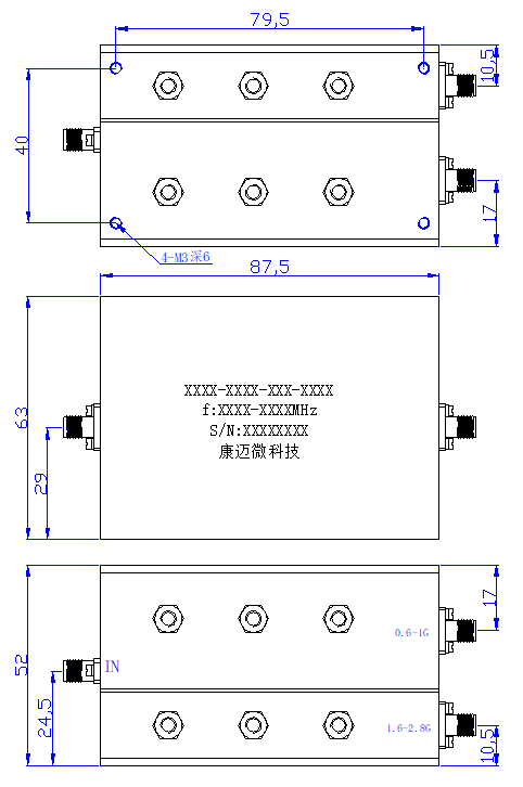 ZCB5-C600-2800-3407 Diplexer