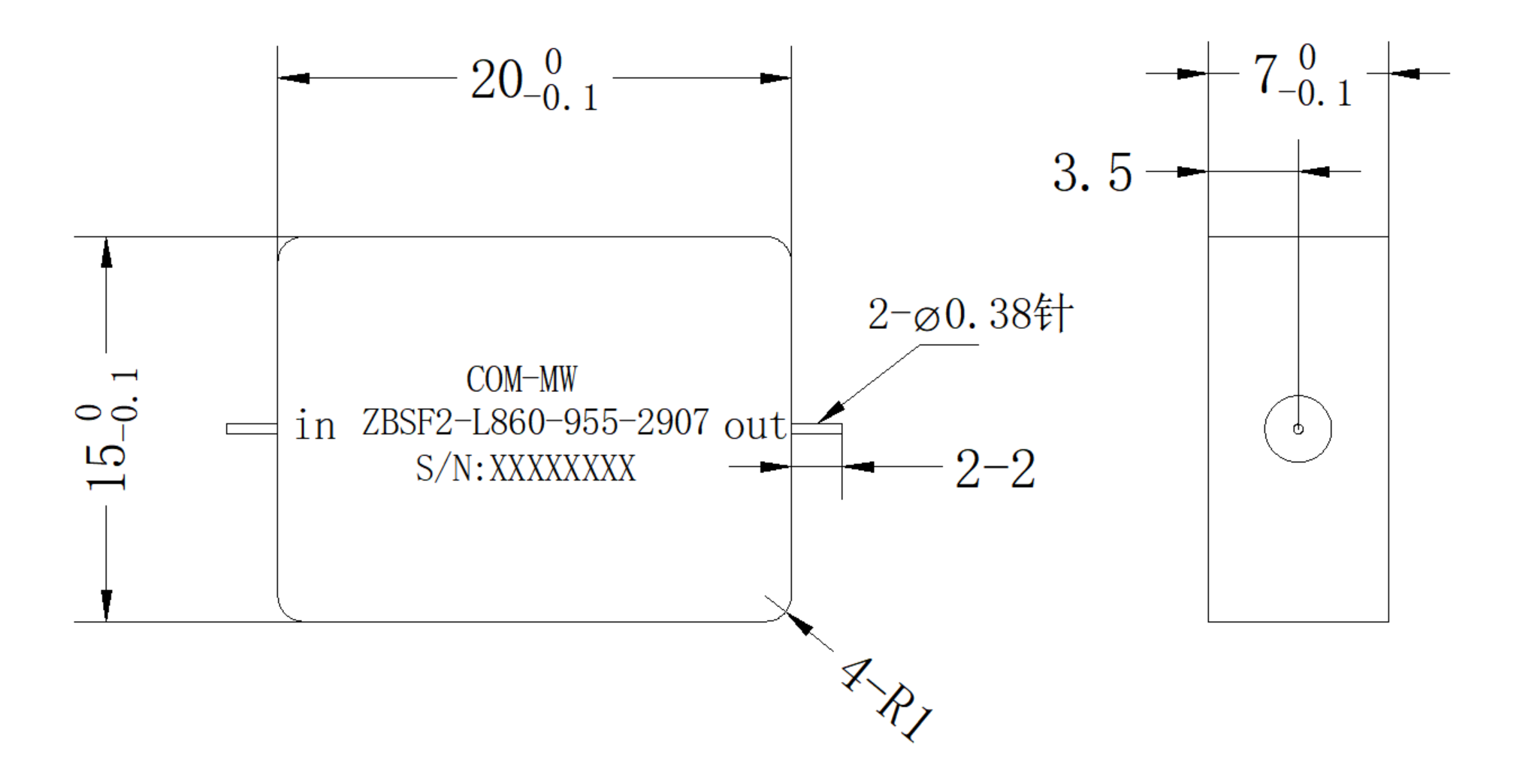 ZBSF2-L860-955-2907 Filter