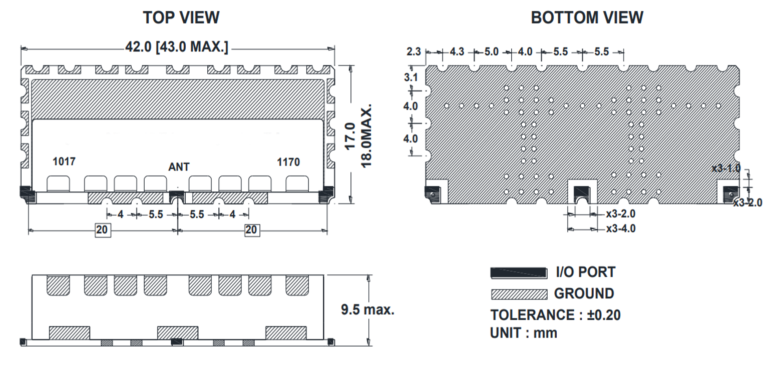 ZCB8-2D969-1227-3069 Diplexer