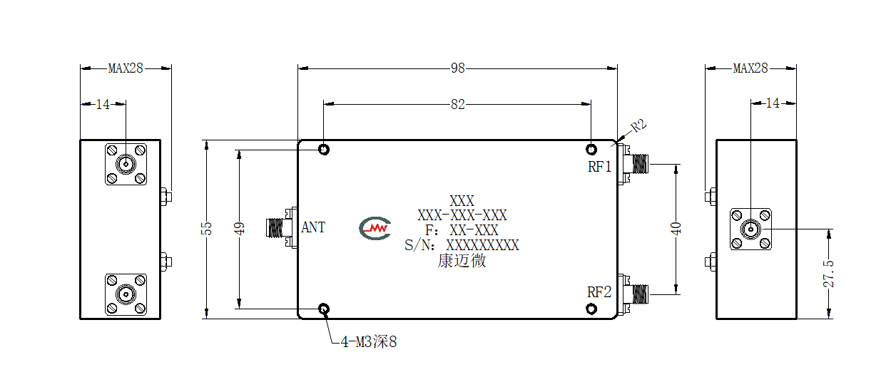 ZCB13-C1700-2690-339 Diplexer