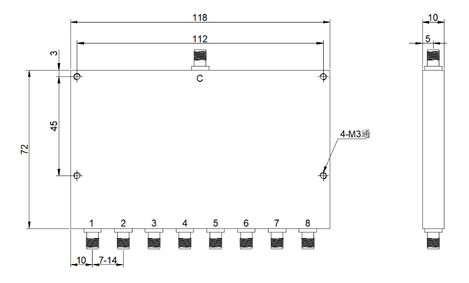 ZPD2-8M4-10G-2301 Power divider