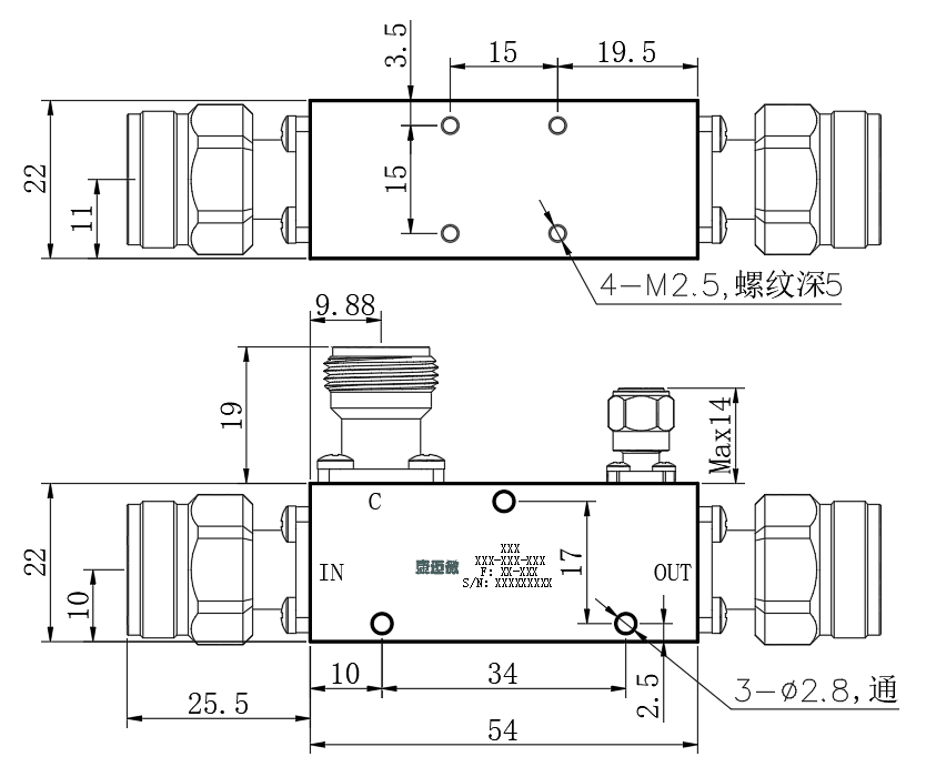 ZDC8-40MC2-18G-3410 Coupler