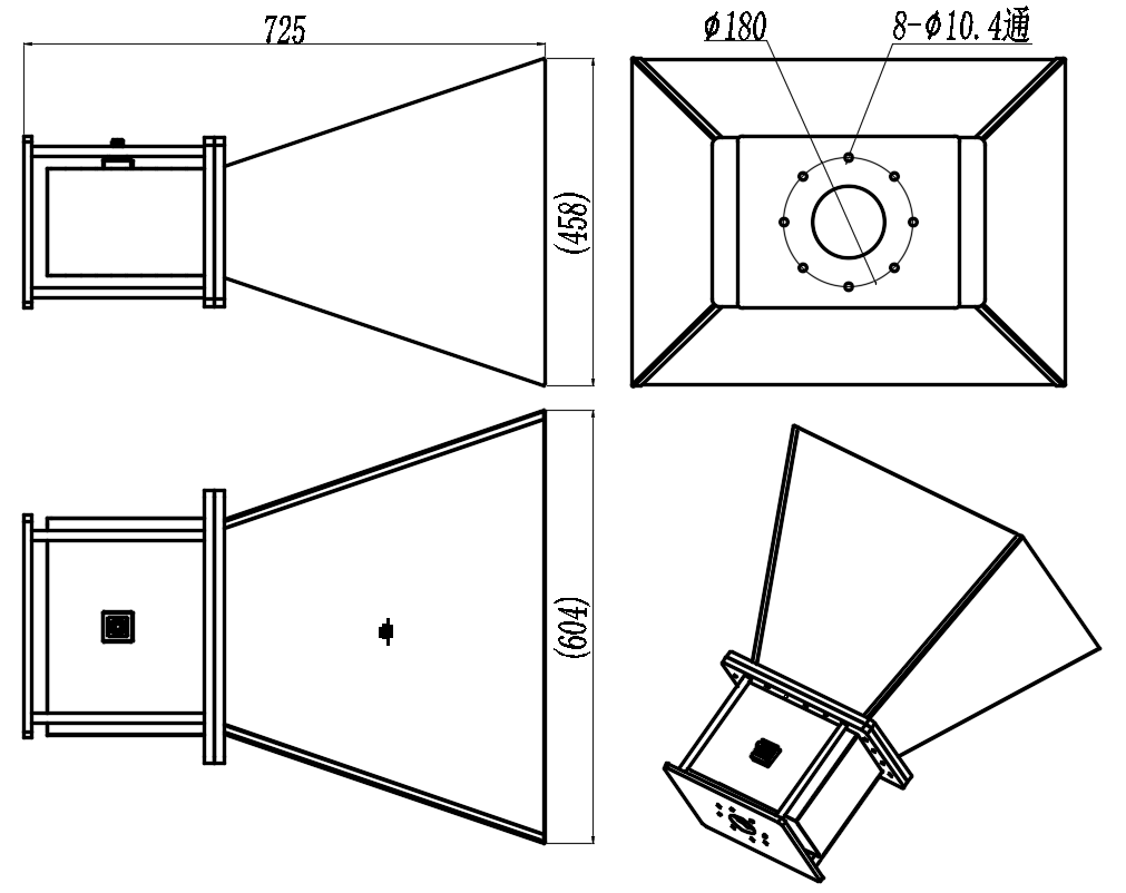 KSHA-BJ8-10-NH Standard horn antenna