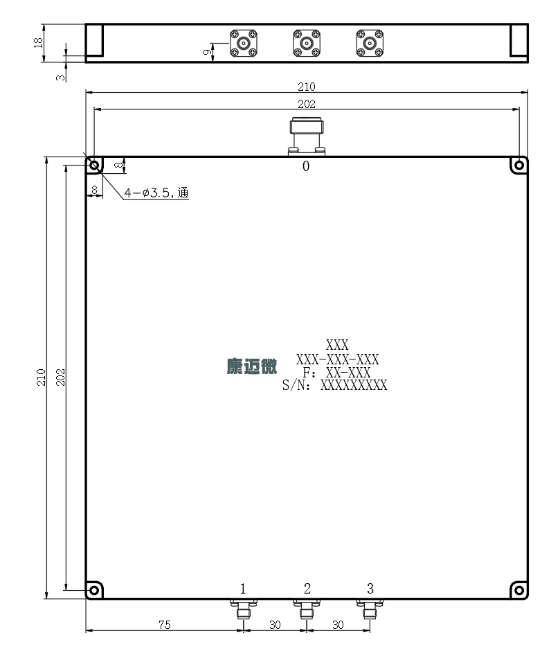 ZPD25-3C80-1000-669 Power divider