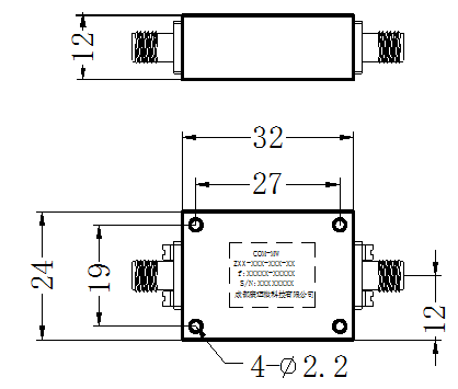 ZHPF-M6-18G-CC Highpass filter