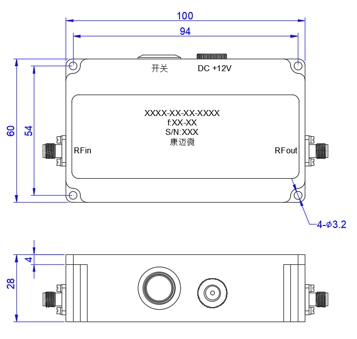 DLNA8-7.9-8.4G-3906 LNA