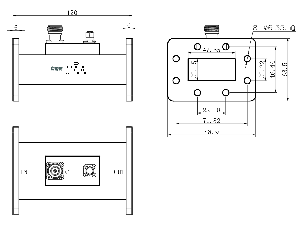ZDC25-41.6W4-4.6G-360 Coupler