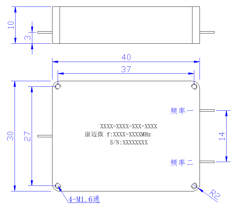 ZCB5-L300-400-1585 Diplexer