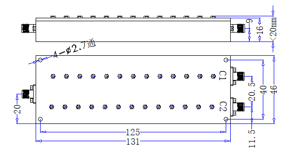 ZCB6-2C3-10G-4627 Diplexer