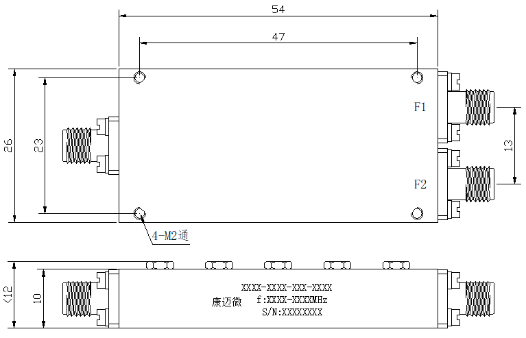 ZCB5-2C8.6-11.7G-2170 Diplexer