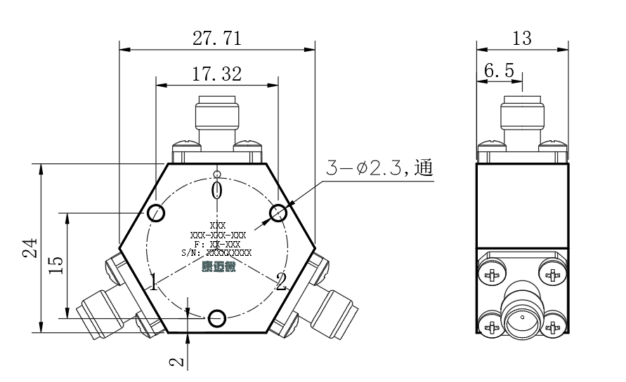 ZPD25-2M0-10G-593 Power divider