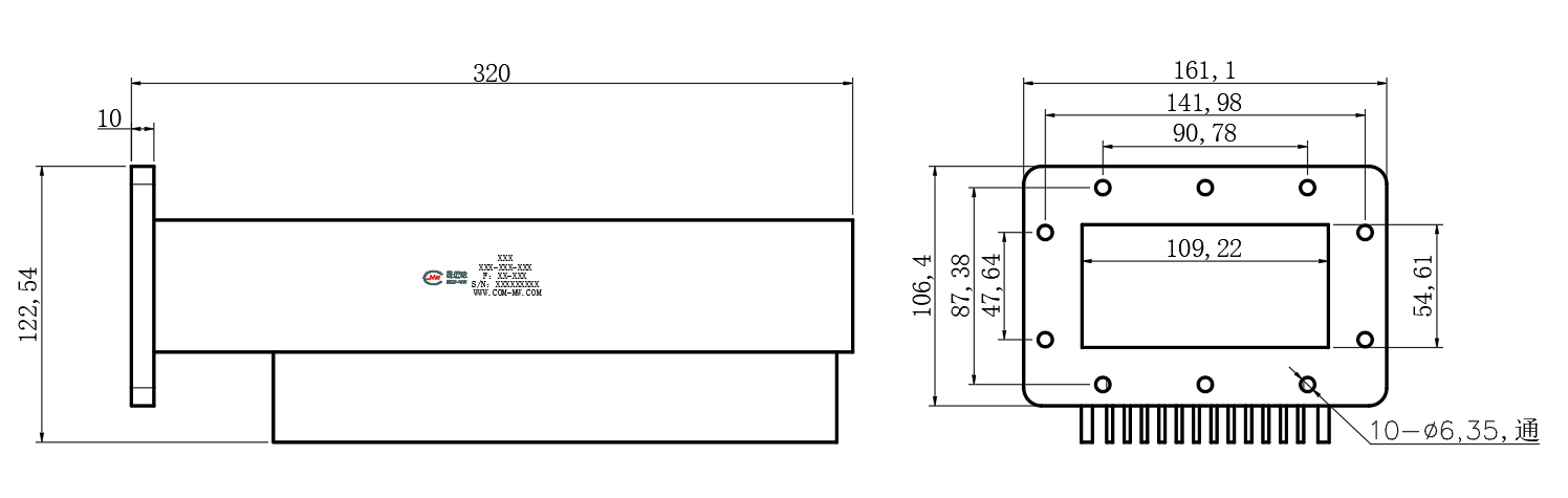 D8-BWLBJ22D-3221 Waveguide load