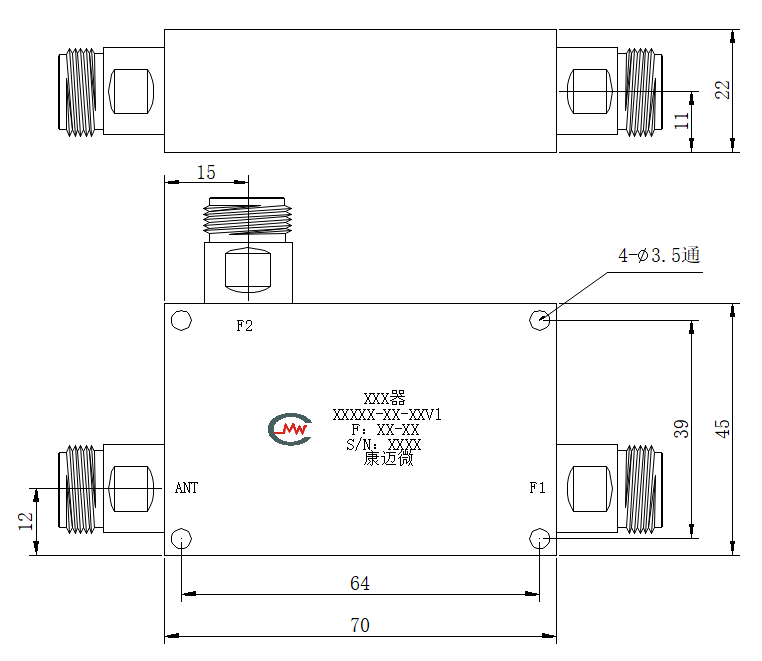 ZCB3-ML87-470-538 Diplexer