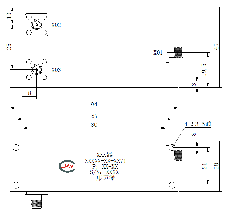 ZCB-C2400-5830-1-G Diplexer