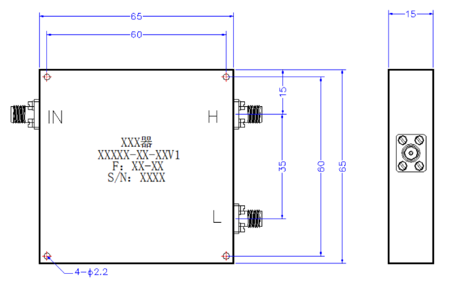 ZCB4-M3.3-15G-1396 Diplexer