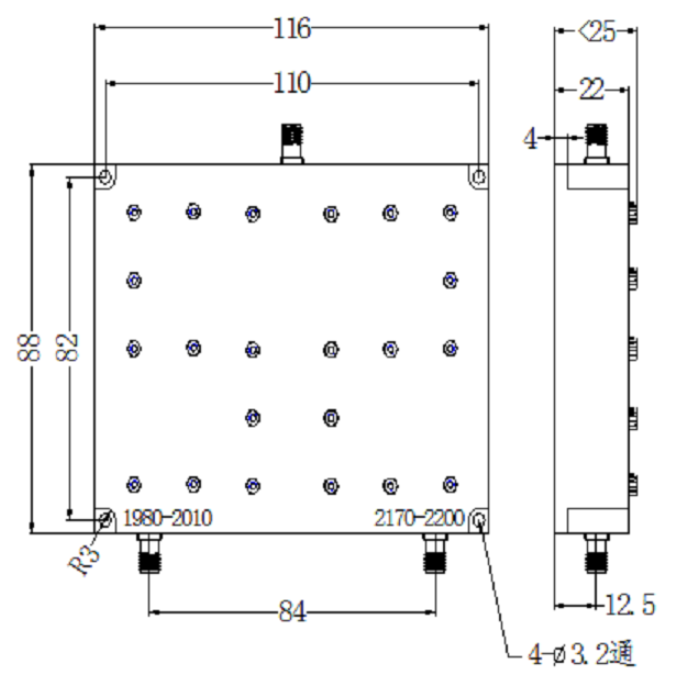 ZCB4-C1980-2200-621 Diplexer