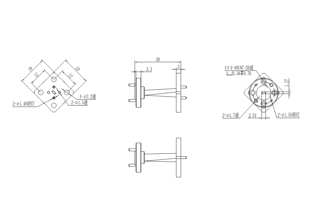 DWG7-BJ900T30-2215 Waveguide Connection