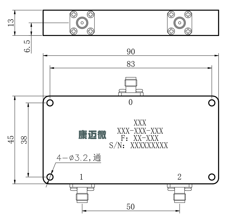ZPD25-2M420-450-140 Power divider