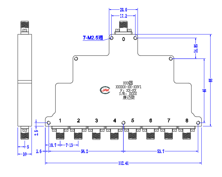 ZPD3-8M4000-8000-3981 Power divider
