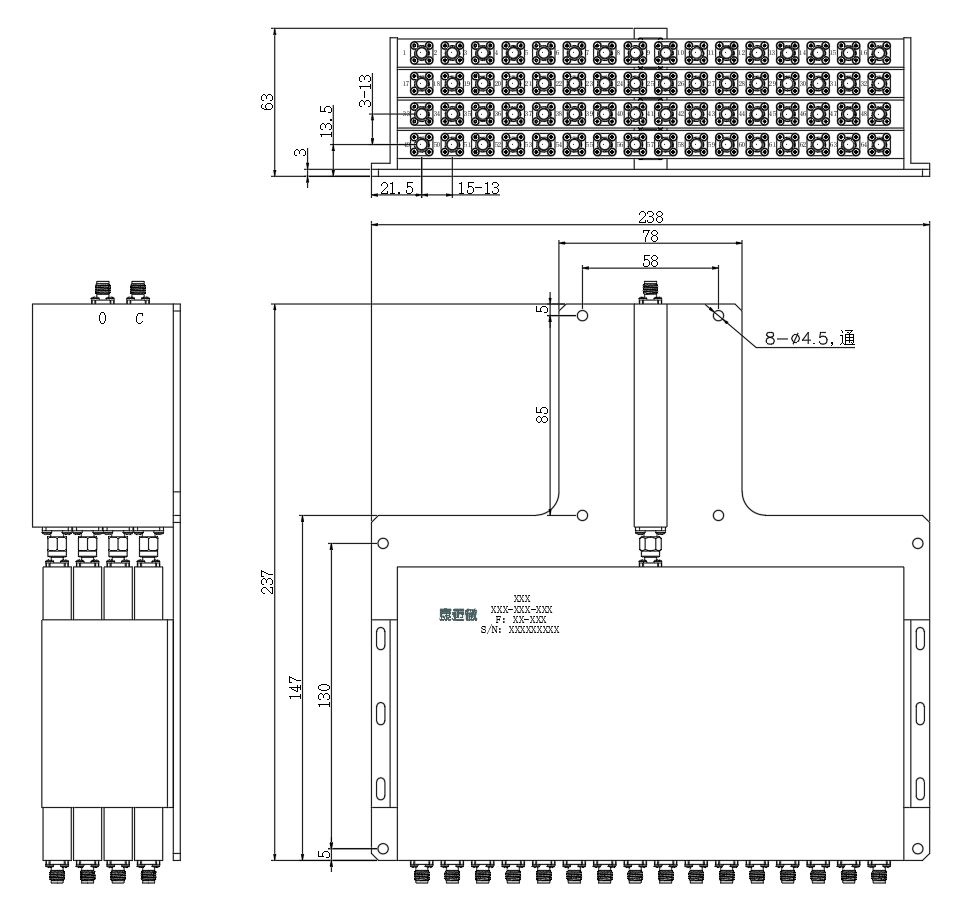 ZPD25-64M10-6000-3670 Power divider