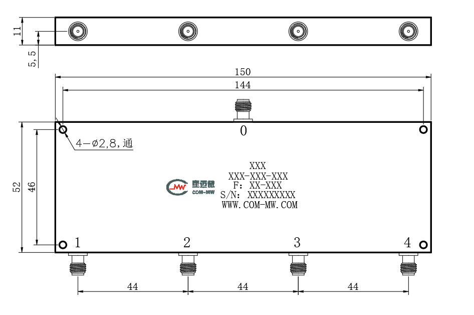 ZPD8-4M5700-5900-2874 Power divider