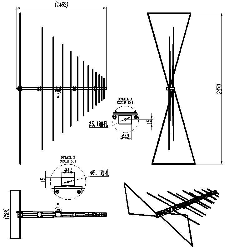 ZDS7-30-200-2276 LP Antenna