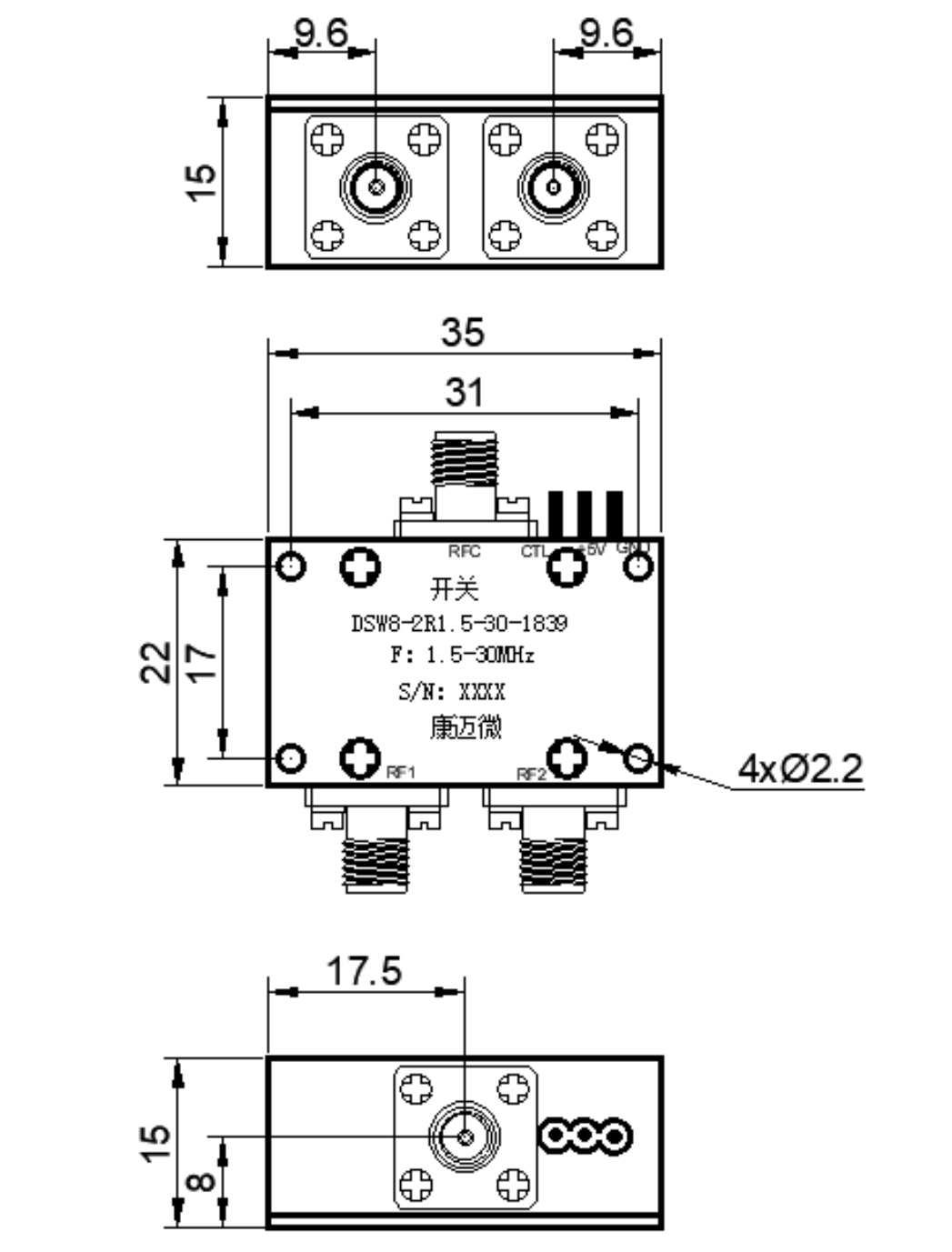 DSW8-2R1.5-30-1839 Switch