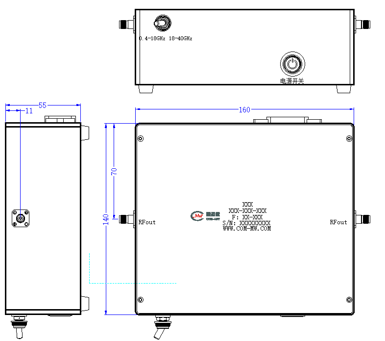 DLNA8-0.4-40G-2759 LNA