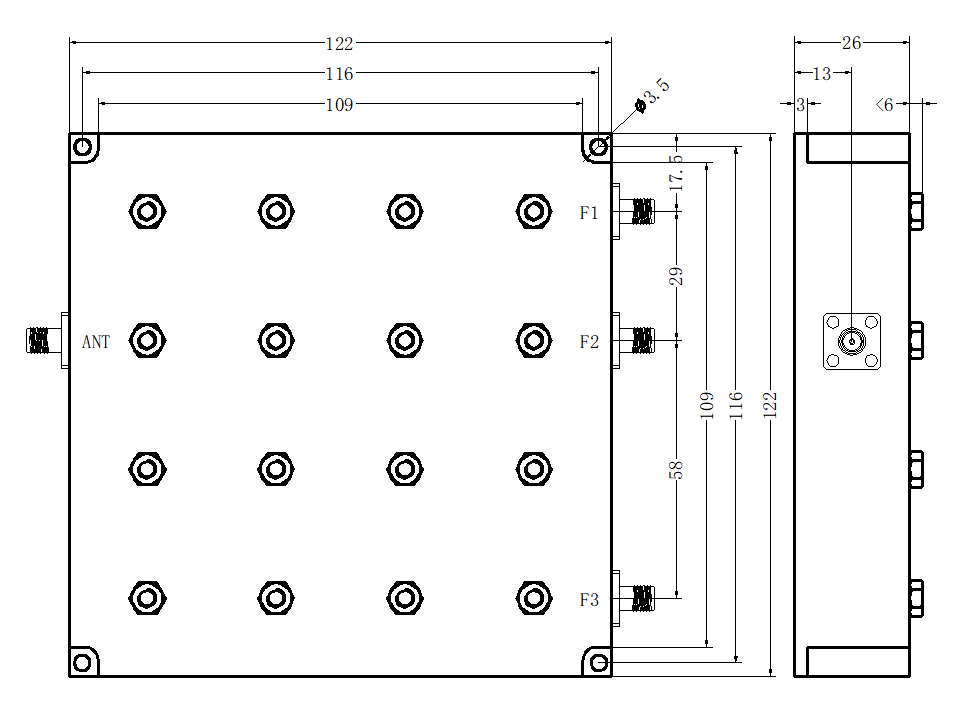 ZMC3-3C1805-2500-3123 Combiner