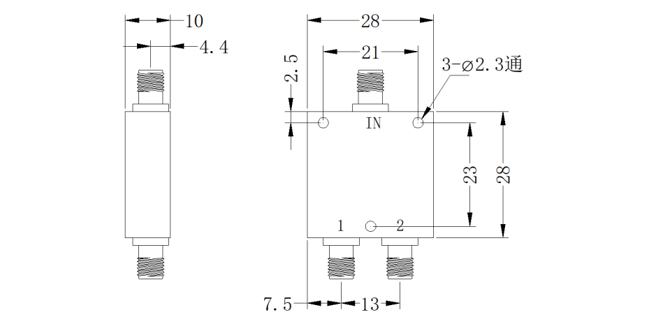 ZPD2-2M4-8G-2919 Power divider