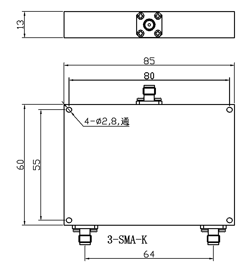 ZPD8-2C1.35-1.55G-1925 Power divider