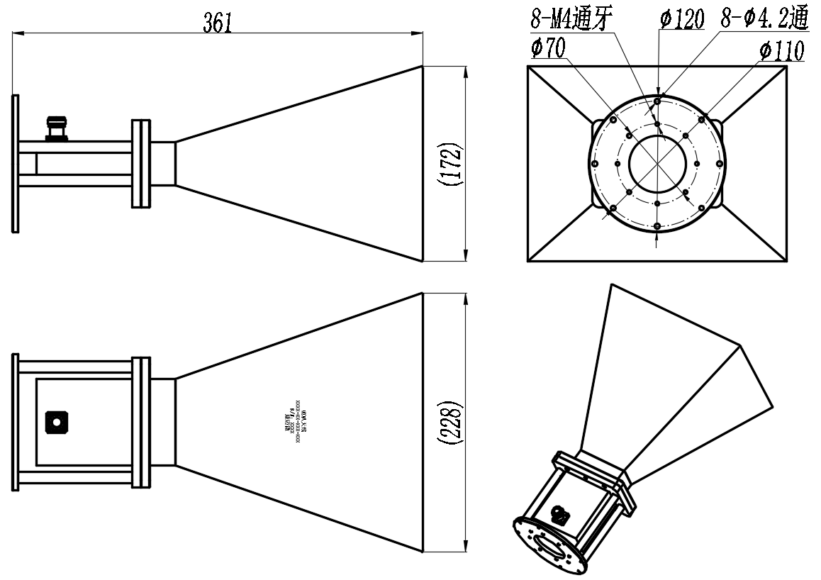 KSHA-BJ32-15-NH Standard horn antenna