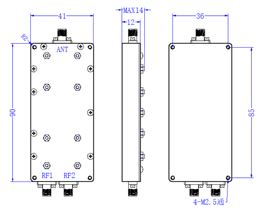 ZCB13-C7-9G-2693 Diplexer