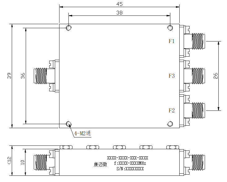 ZMC5-3C9.35-11.75G-2168 Combiner