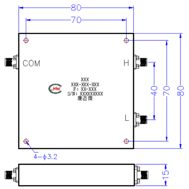 ZCB4-2M2.7-8.2G-1378 Diplexer
