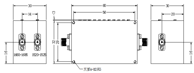 ZCB4-C1520-1685-632 Diplexer