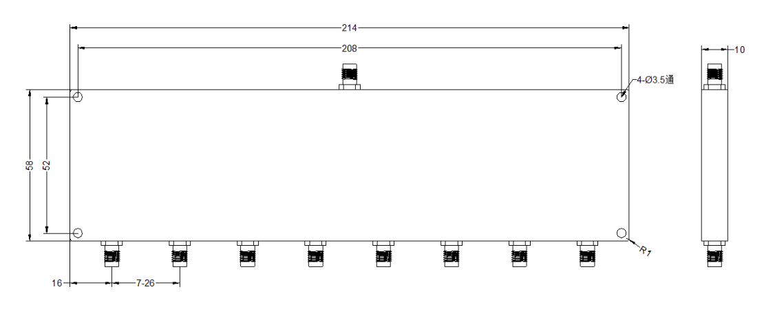 ZPD2-8M3.4-4.2G-2290 Power divider