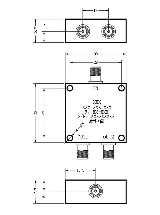 ZPD14-2M7-9G-671 Power divider