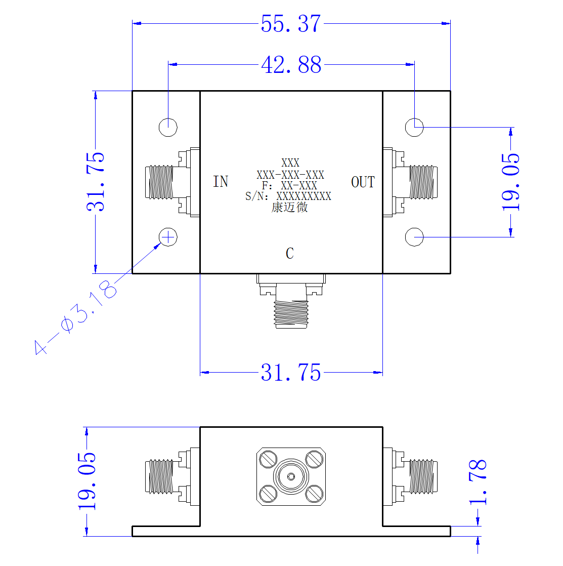ZDC9-20L10-400-3440 Coupler