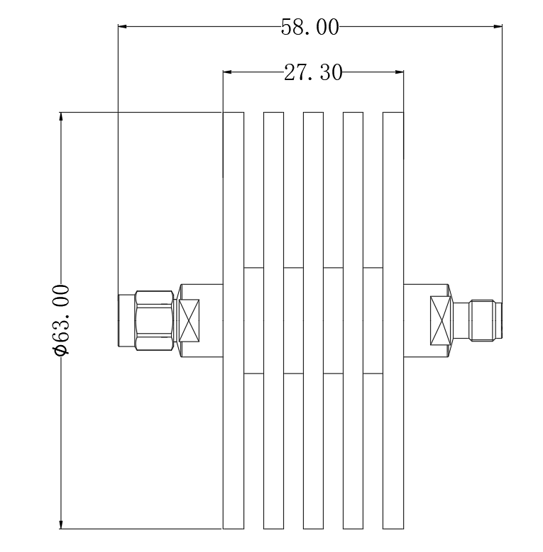 DA8-520-0-8G-9166 Attenuator