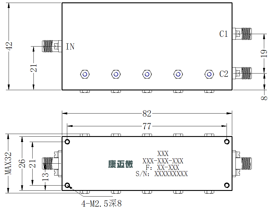 ZCB4-C1.7-6G-1253 Diplexer