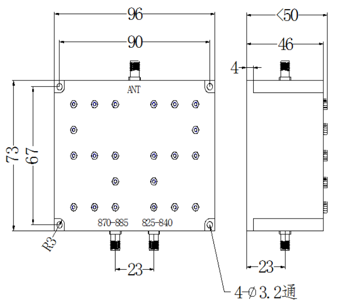 ZCB4-C825-885-406 Diplexer